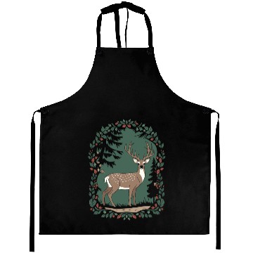 Discover Cottagecore Forest Deer Serenity Aprons