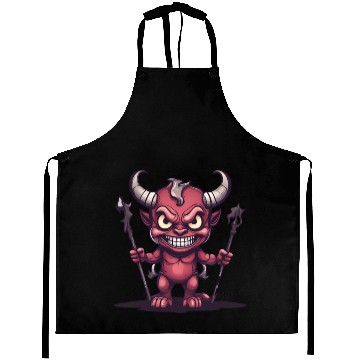 Discover Halloween Demon Devil Aprons