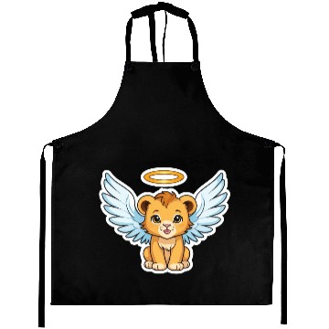 Discover lion cub as angel Aprons