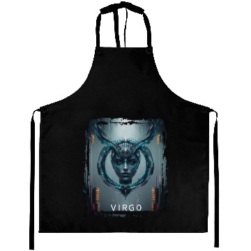 Discover Zodiac sign Virgo in cyberpunk era Future Aprons