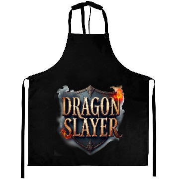 Discover Dragon Slayer Medieval Typography Aprons