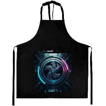 Discover Zodiac sign Libra in cyberpunk era Future Aprons