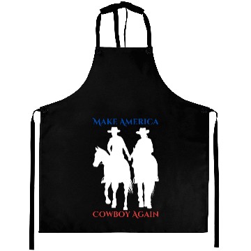 Discover Make America Cowboy Again Aprons