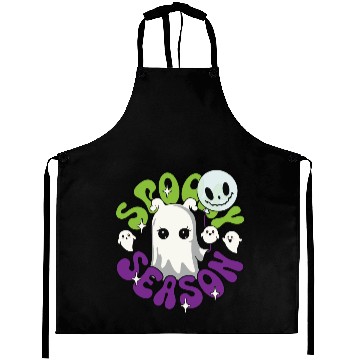 Discover Halloween Ghosts Spooky Season Aprons