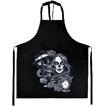 Discover Chicano Street Art Graphic Aprons