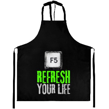 Discover Computer Keyboard F5 Refresh Your Life Aprons