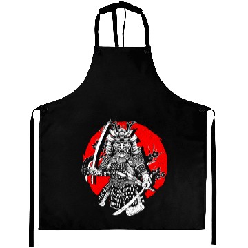Discover Kanji Katana Oni Demon Ninja Samurai Aprons