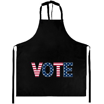 Discover Patriotic American Flag Vote Design Aprons