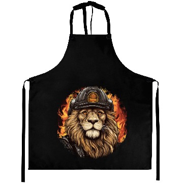 Discover Fireman lion Aprons