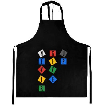 Discover Never Give UP Color Aprons
