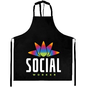Discover Social Worker Rainbow Lotus Aprons
