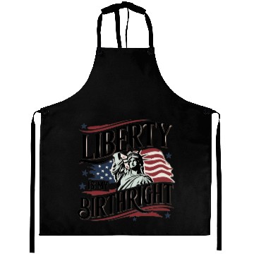 Discover Liberty is My Birthright – Elegant Freedom Design Aprons
