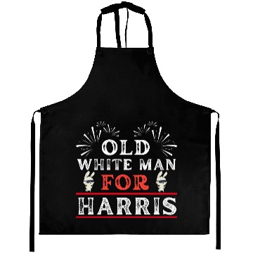 Discover Old White Man For Harris, US 2024 Election Design Aprons