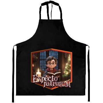 Discover Magical christmas expecto patronum wizard Aprons