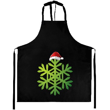 Discover Christmas Buffalo Plaid Snowflakes Santa hat Aprons