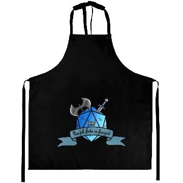 Discover D20 dice with warrior theme Aprons