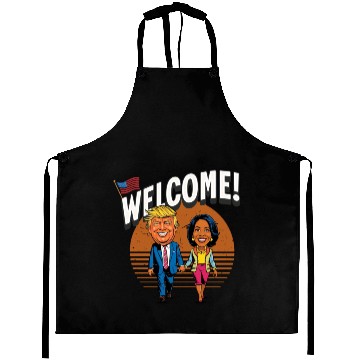 Discover donal trump & kamala harris Aprons