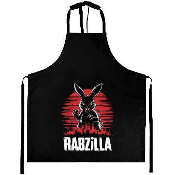 Discover Rabzilla: Giant Monster Bunny Aprons