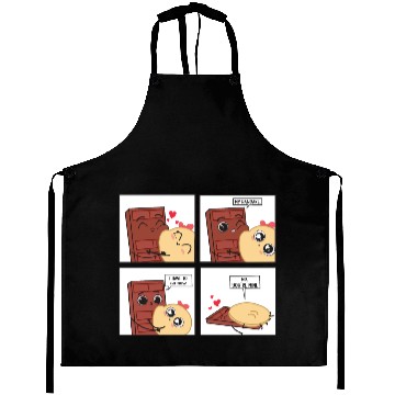 Discover Funny Cute Couple Choco And Pancake Aprons