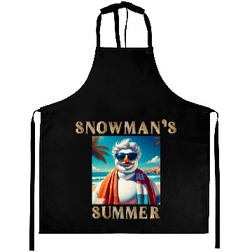 Discover Chillin' Snowman: A Summer Surprise Aprons