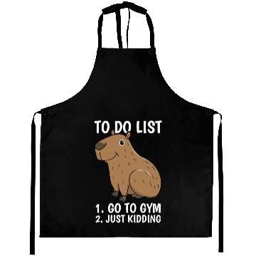Discover Capybara Procrastination Aprons