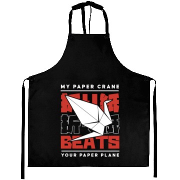 Discover My Paper Crane Beats Your Paper Plane Owl Folding Aprons