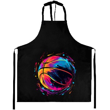 Discover Retro Basketball Synthwave Aprons