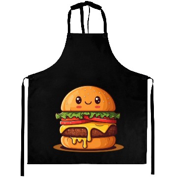 Discover Happy Burger Delight Aprons