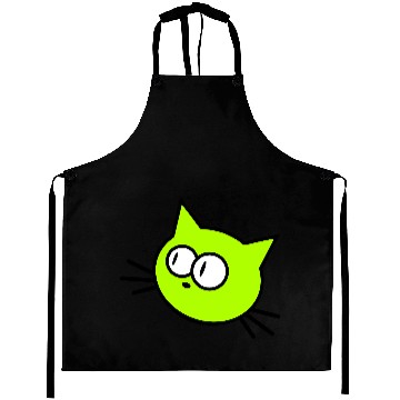 Discover Curious Cat Looks Confused Funny Cute Silly Face Aprons
