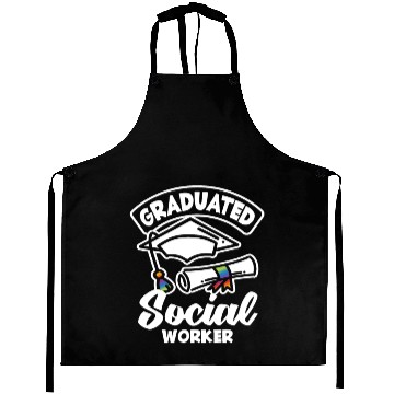 Discover Graduate Social Worker Pride Aprons