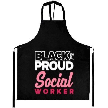 Discover Black And Proud Social Worker Aprons