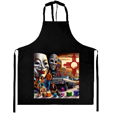 Discover New Mexico Zia Symbol Aprons