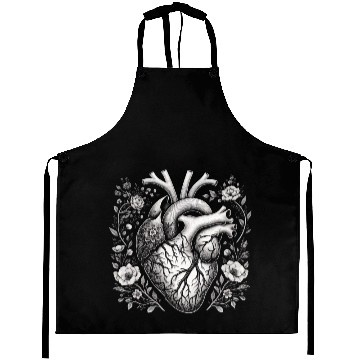 Discover Botanical Heart Artistic Anatomy Aprons