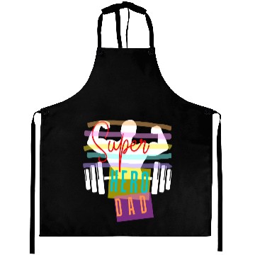 Discover SUPER HERO DAD Aprons
