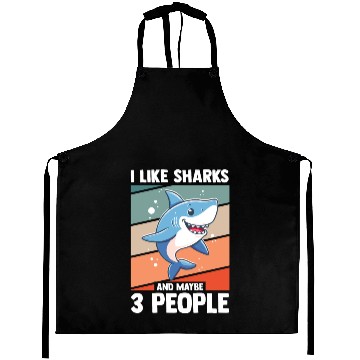 Discover Funny Shark Design | Animal Shark Aprons
