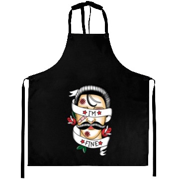Discover I'm Fine Beat up Gentleman Aprons