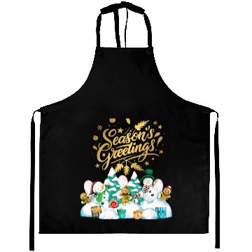 Discover Seasons greetings with friends Aprons