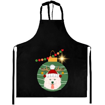 Discover Christmas Samoyed style Aprons