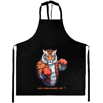 Discover tiger boxer, Don`t challenge me Aprons