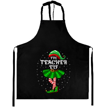 Discover The Teacher Elf Christmas Aprons