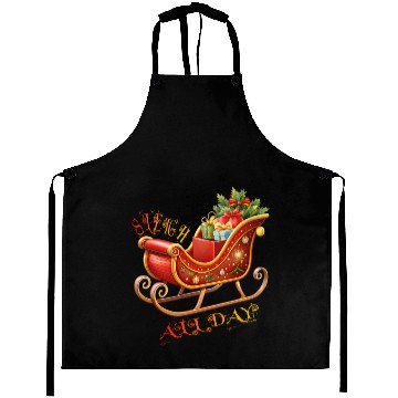Discover Sleigh All Day/Christmas Aprons