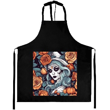 Discover Gothic Day of the Dead Witch Aprons