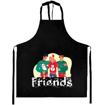 Discover Friends Christmas Aprons