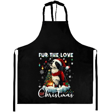 Discover Border Collie Christmas Tree Decorations Dog Lover Aprons