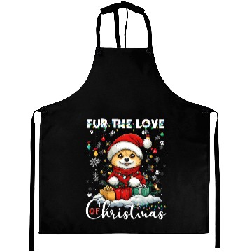 Discover Pomeranian Christmas Tree Decorations Dog Lover Aprons