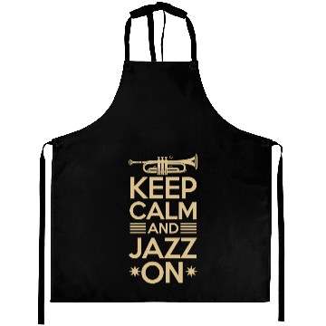 Discover Keep Calm And Jazz On Vibes Aprons