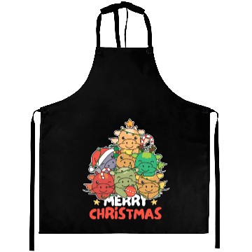 Discover Dragon Christmas Tree Merry Christmas Aprons
