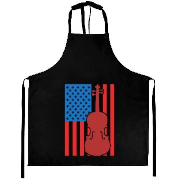 Discover Violin USA Flag Aprons