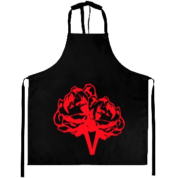 Discover Two Beautiful Rose Blossom Leaf 2 Roses Bouquet Aprons