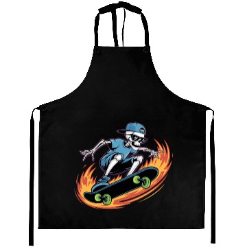 Discover Skater Skeleton Cool Trend Aprons